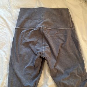 Lululemon Mineral washed Gray high waisted leggings